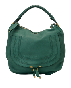 Large Marcie Hobo, Leather, Green, MII, DB, 2*